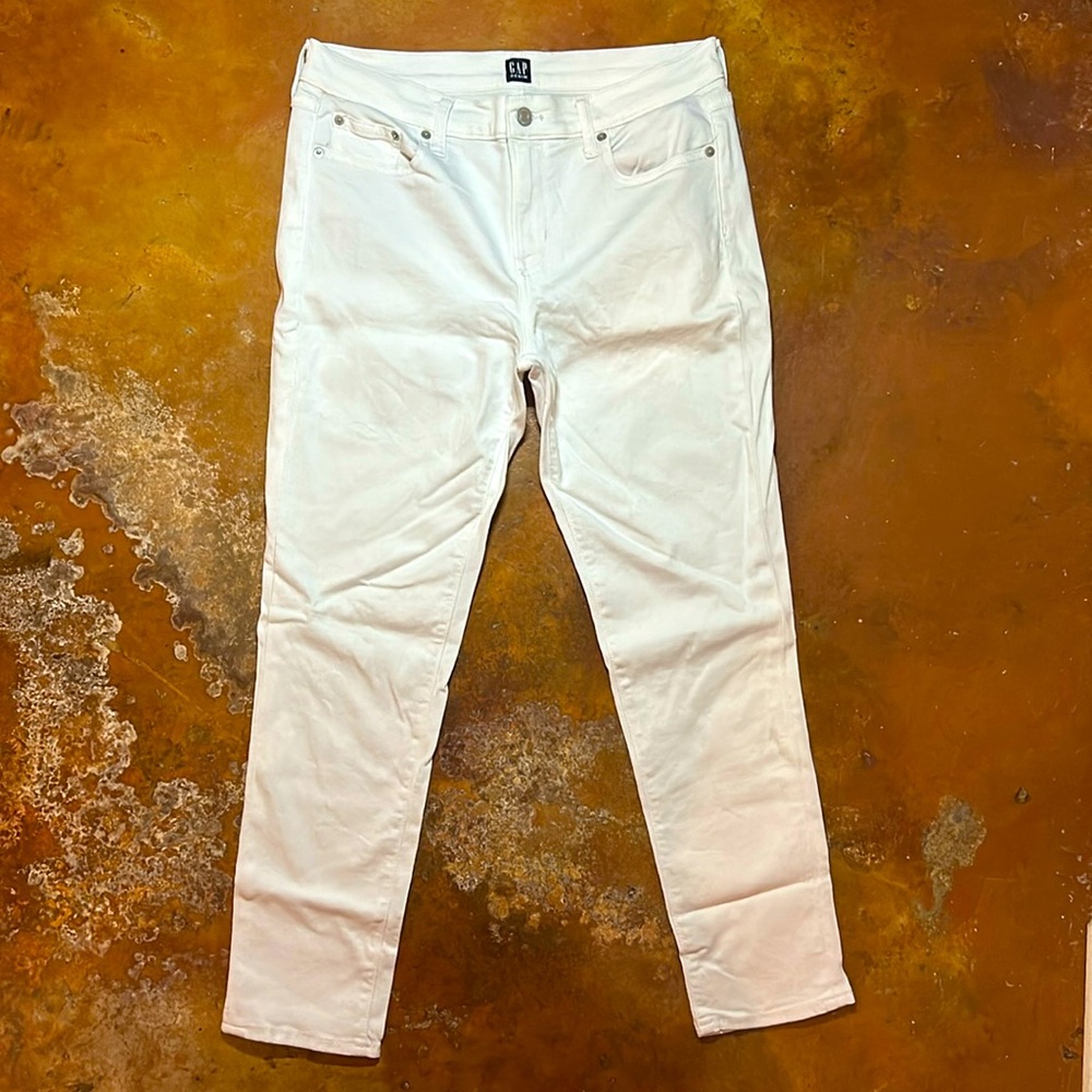 GAP Vintage True Skinny Jeans 30R Optic White